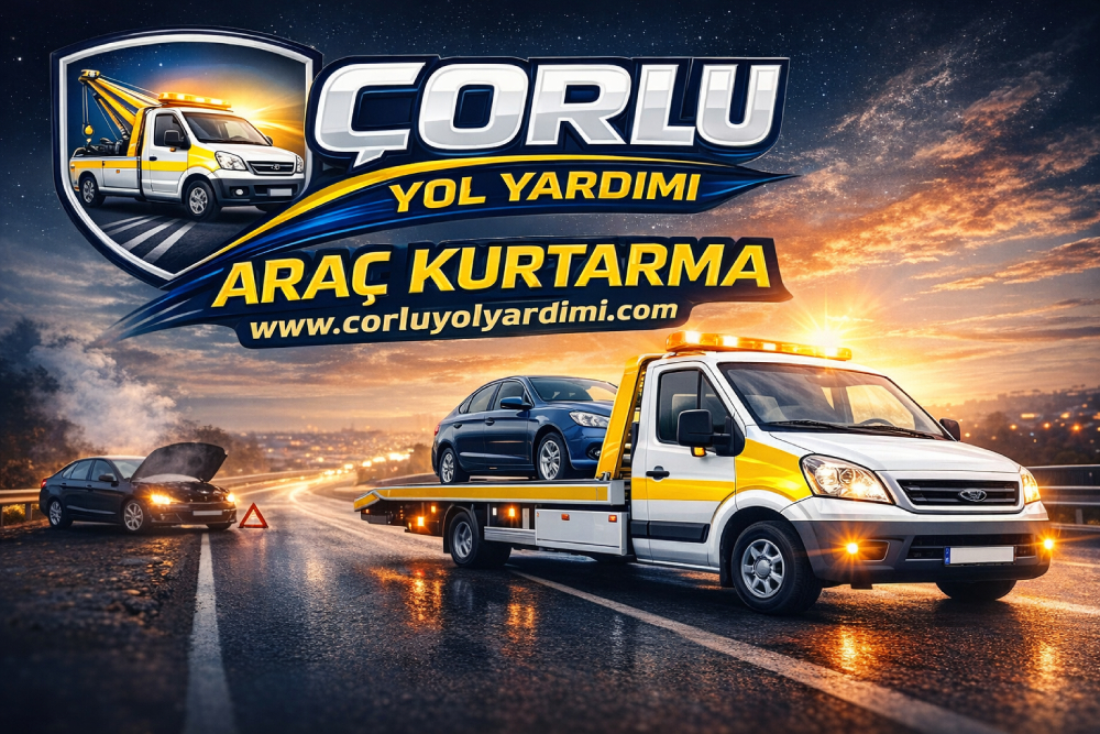 Çorlu araç kurtarma hizmeti veren oto kurtarıcı ve çekici aracı